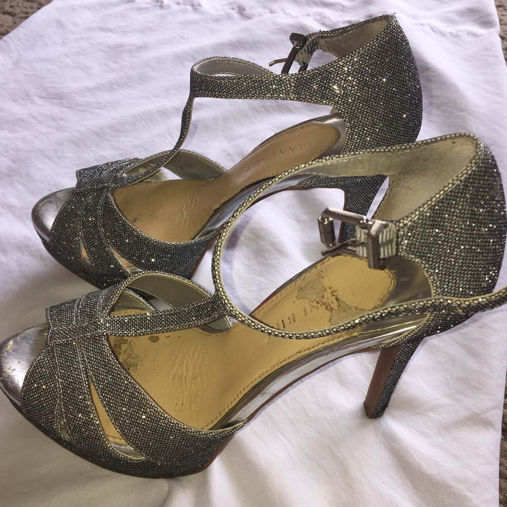 Glitter T-Strap Heels ✨